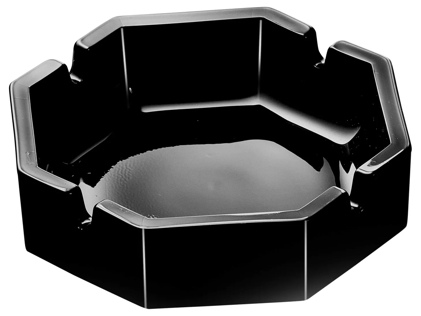 Aschenbecher Karo | 10 cm | schwarz
