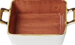 Auflaufform Romo | 18 x 13,5 x 4 cm | 400 ml | terra | mit Henkel