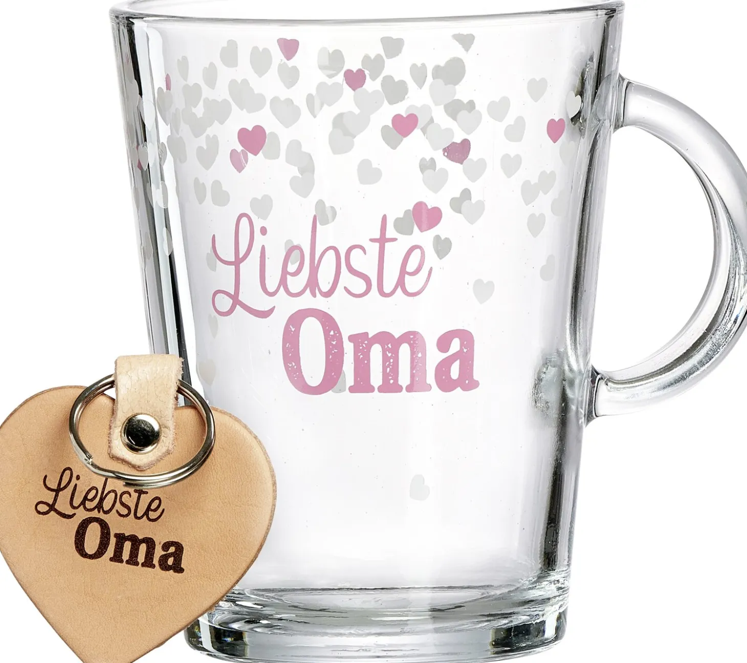 Becher Family Liebste Oma | 380 ml | mit Schlüsselanhänger
