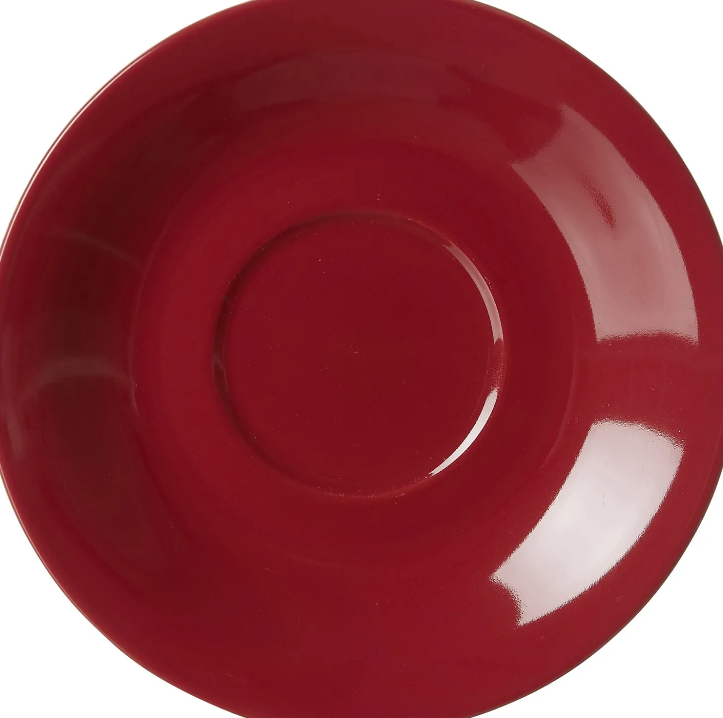Cafe au Lait Untertasse Doppio | 17 cm | rot