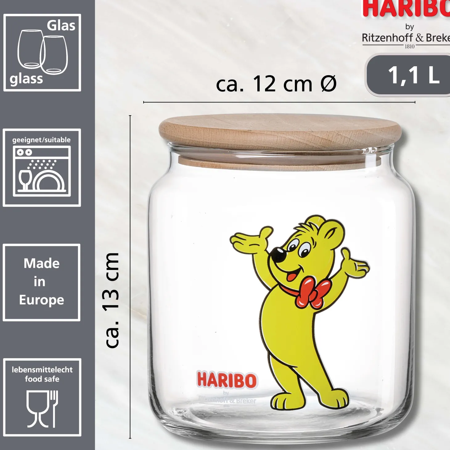 Dose HARIBO Hands Up | 1,1 Liter