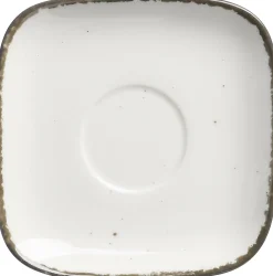 Espressountertasse Casa | 10 cm | creme | quadratisch