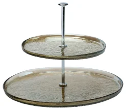 Etagère Luzia | 28 x 28 x 22 cm | braun | 2-stufig
