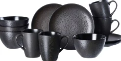 Frühstücksservice Kitwe | 12-teilig | schwarz