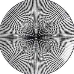 Frühstücksteller Takeo Stripes | 21,5 cm | schwarz