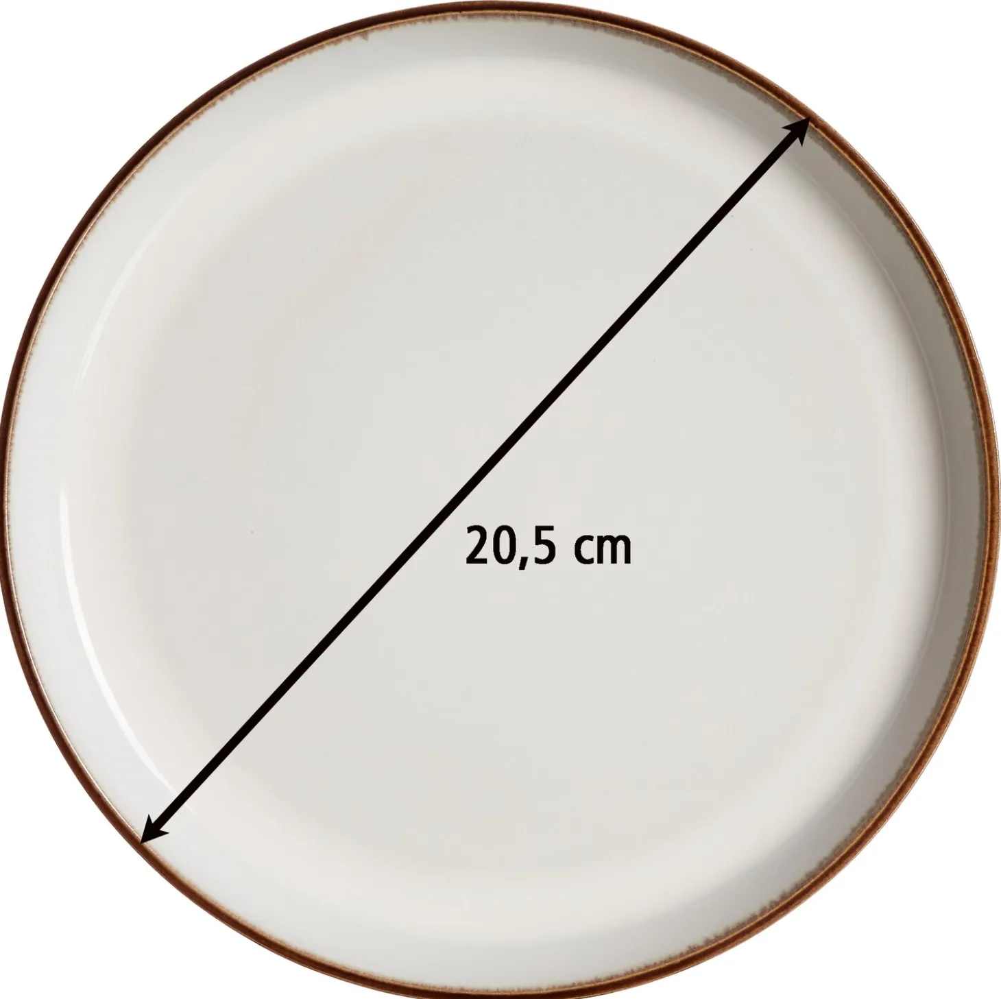 Frühstücksteller Visby | 20,5 cm | weiss