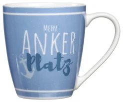 Kaffeebecher Ahoi Ankerplatz | 360 ml | blau