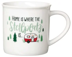 Kaffeebecher Camping Stellplatz | 360 ml | weiss