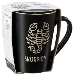 Kaffeebecher Cosmic Skorpion | 350 ml | schwarz