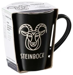 Kaffeebecher Cosmic Steinbock | 350 ml | schwarz