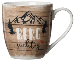 Kaffeebecher Enzian Bergsüchtig | 500 ml | braun