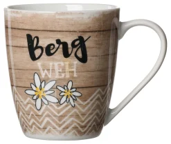 Kaffeebecher Enzian Bergweh | 360 ml | braun