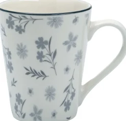 Kaffeebecher Sendai Blume | 300 ml | grau