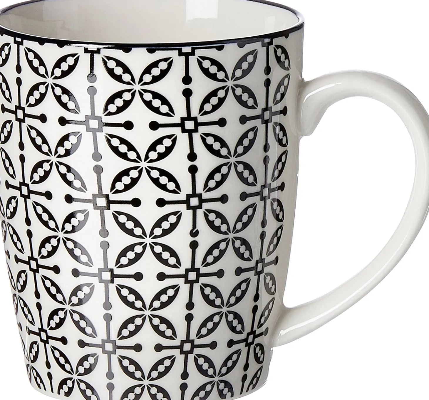 Kaffeebecher Takeo Leaves | 350 ml | schwarz