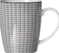 Kaffeebecher Takeo Stripes | 350 ml | schwarz