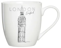 Kaffeebecher Travel London | 500 ml | weiss