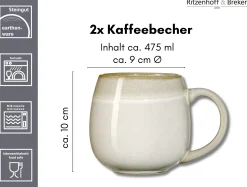 Kaffeebecher-Set Hygge | 2-teilig | 475 ml