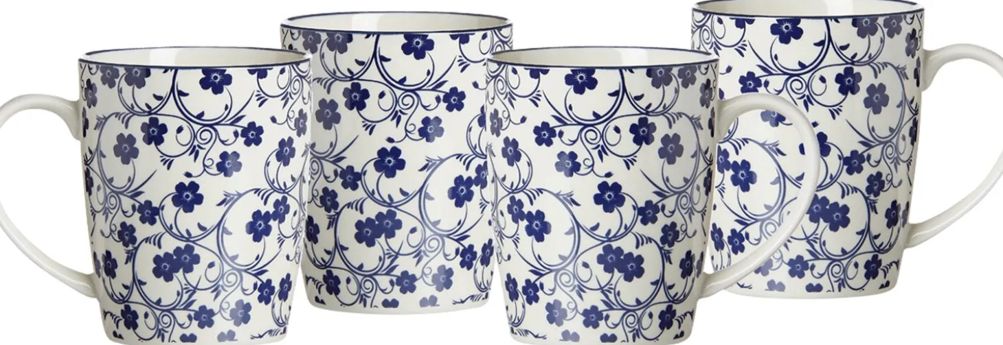 Kaffeebecher-Set Royal Sakura | 4-teilig | 350 ml | blau