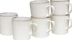 Kaffeebecher-Set Visby | 6-teilig | 400 ml | weiss