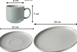 Kaffeeservice Jasper | 12-teilig | mint