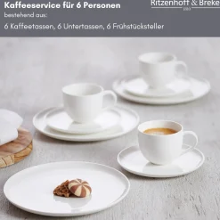 Kaffeeservice Skagen | 18-teilig | weiss