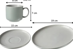 Kaffeeuntertasse Jasper | 15 cm | mint