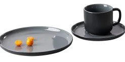 Kaffeeuntertasse Jasper | 15 cm | schwarz
