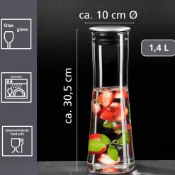 Karaffe Perfetto | 1,4 Liter | mit Edelstahldeckel