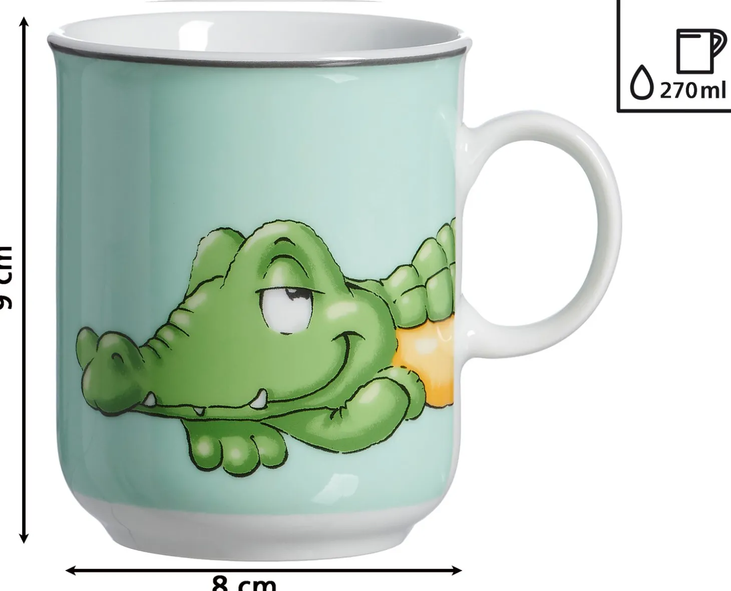 Kinderbecher Happy Zoo Koko | 270 ml | türkis