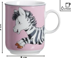 Kinderbecher Happy Zoo Zoe | 270 ml | pink