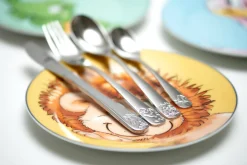 Kinderbesteck-Set Happy Zoo | 4-teilig | silber