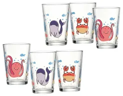 Kindergläser-Set Unterwasserwelt | 6-teilig | 205 ml