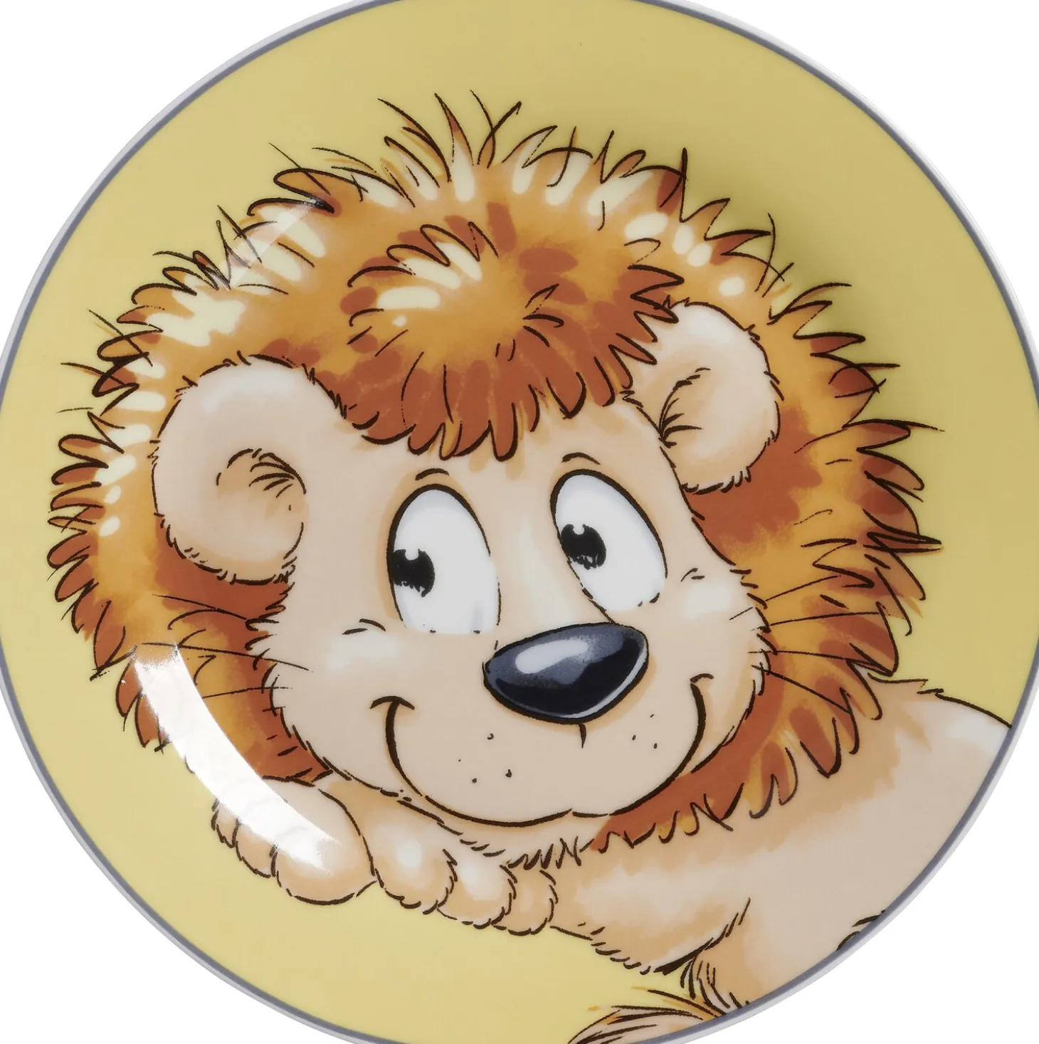 Kinderteller Happy Zoo Leo | 19 cm | orange
