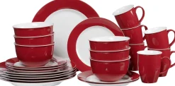 Kombiservice Doppio | 24-teilig | rot
