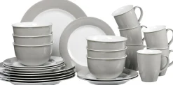 Kombiservice Doppio | 24-teilig | grau