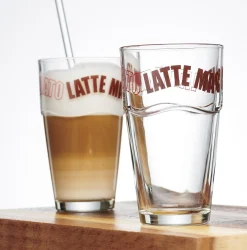 Latte Macchiato Glas Figaro | 320 ml | braun