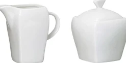 Milchkännchen + Zuckerdosen-Set Melodie | 2-teilig | weiss