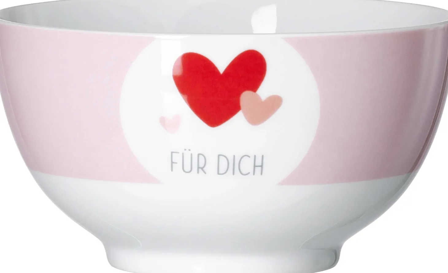 Müslischale Glück Herz | 850 ml | rosa