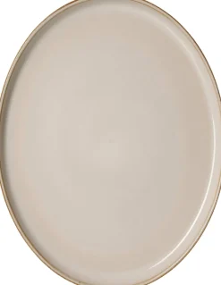Platte Olivia | 25 x 19 cm | beige | oval