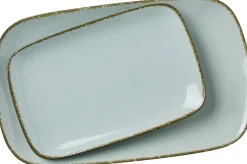 Platten-Set Casa | 2-teilig | blau | rechteckig