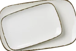 Platten-Set Casa | 2-teilig | creme | rechteckig