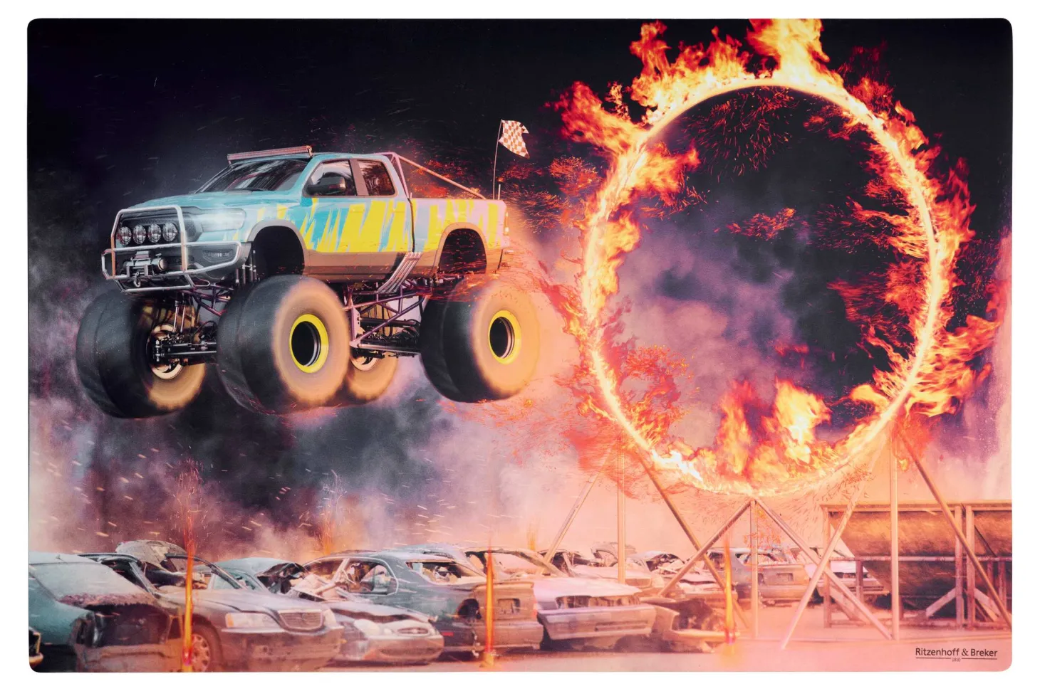 Platzmatte Flip Monstertruck | 45 x 30 cm