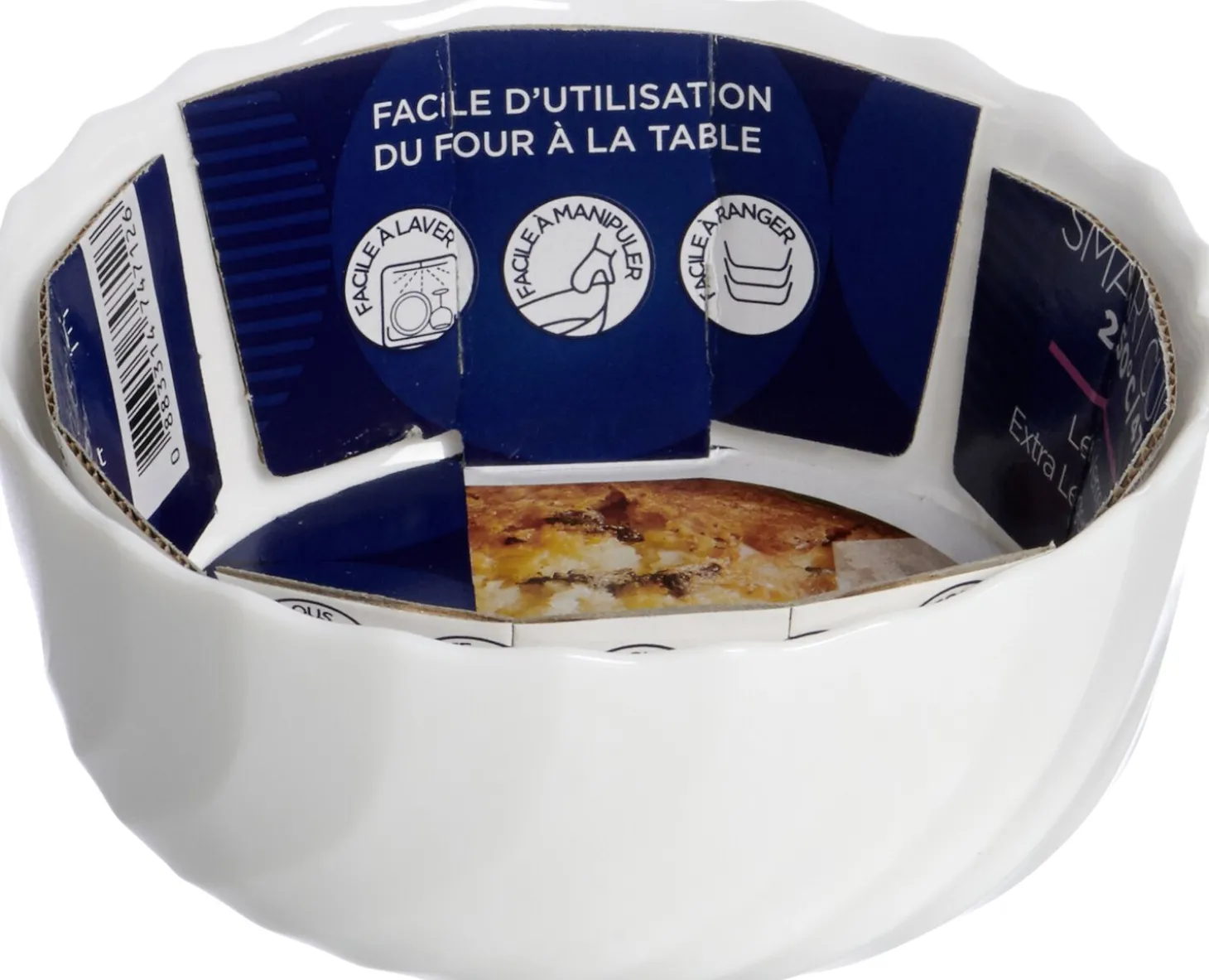 Ramekin Backform Trianon | 12 x 12 x 5 cm | weiss