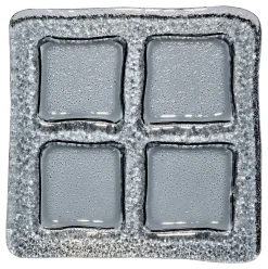 Servierschale Nox | 22,5 x 22,5 x 2 cm | smoke