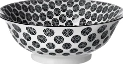 Servierschale Takeo Circles | 21 x 21 x 7,7 cm | schwarz