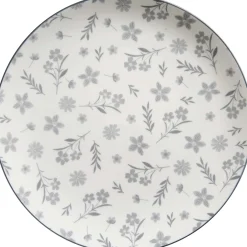 Speiseteller Sendai Blume | 27 cm | grau
