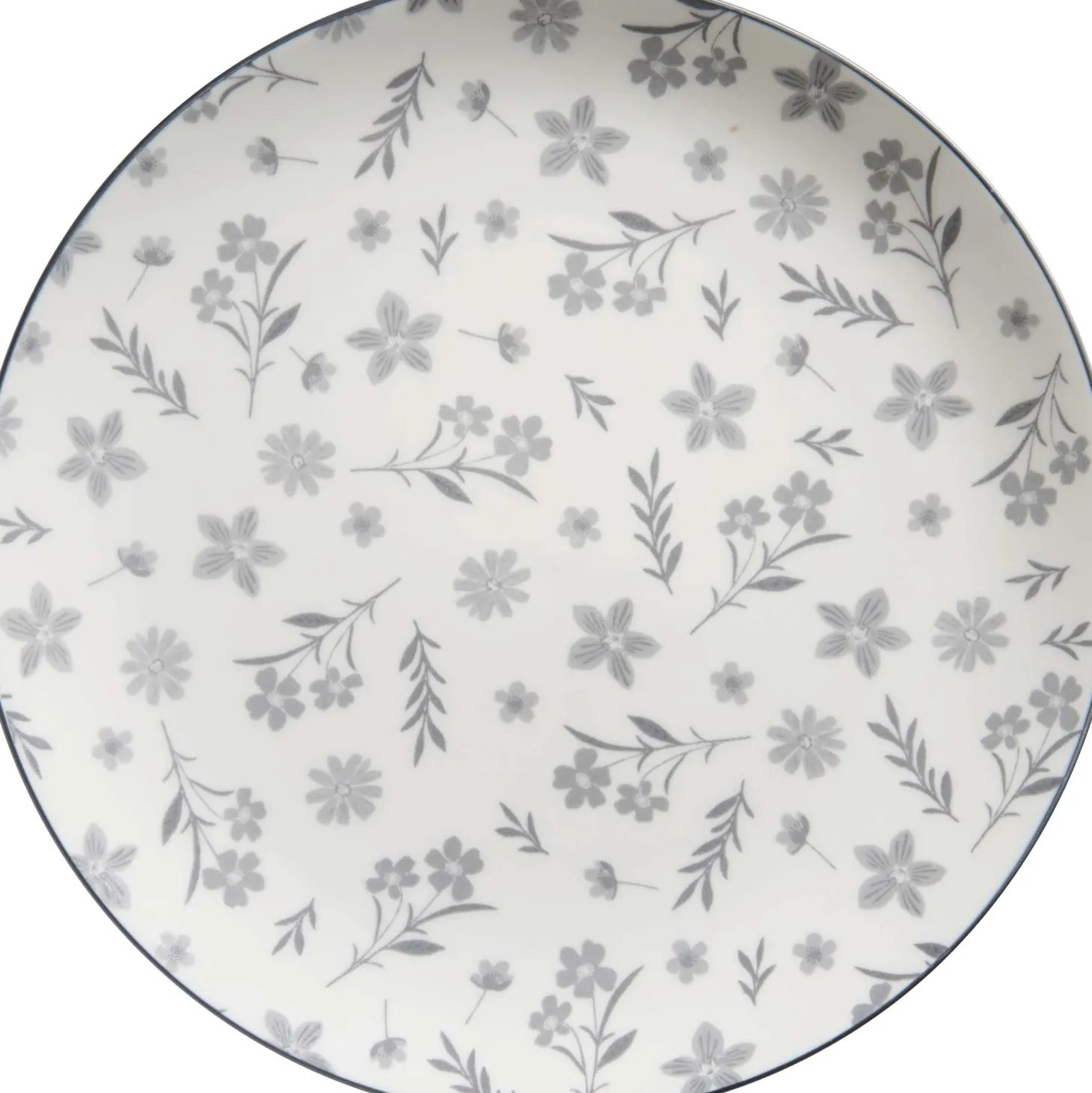 Speiseteller Sendai Blume | 27 cm | grau