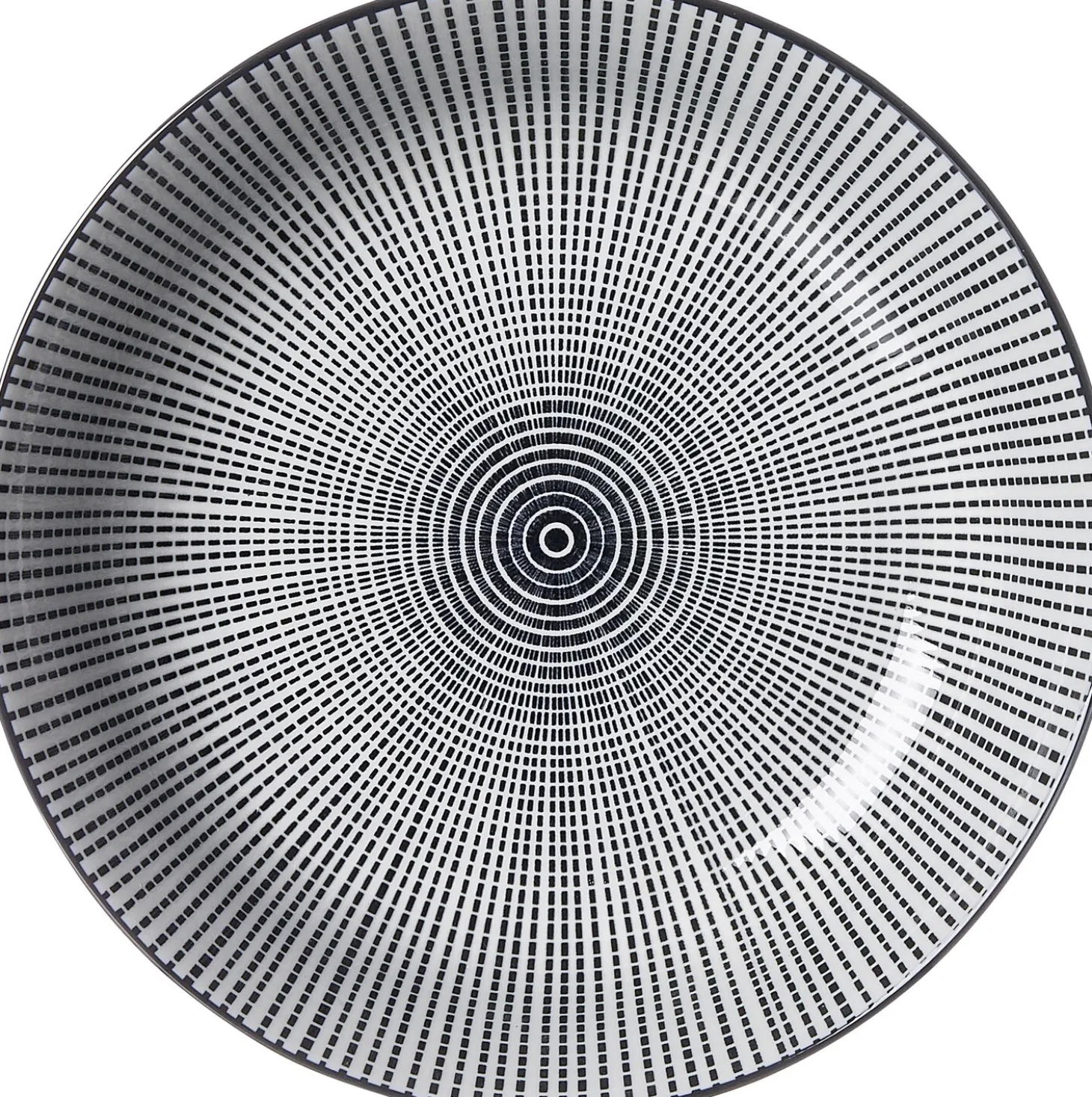 Suppenteller Takeo Stripes | 20,5 cm | schwarz