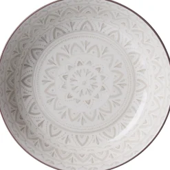 Suppenteller Valencia Dekor | 20,5 cm | weiss