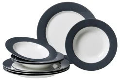 Tafelservice Doppio | 8-teilig | anthrazit